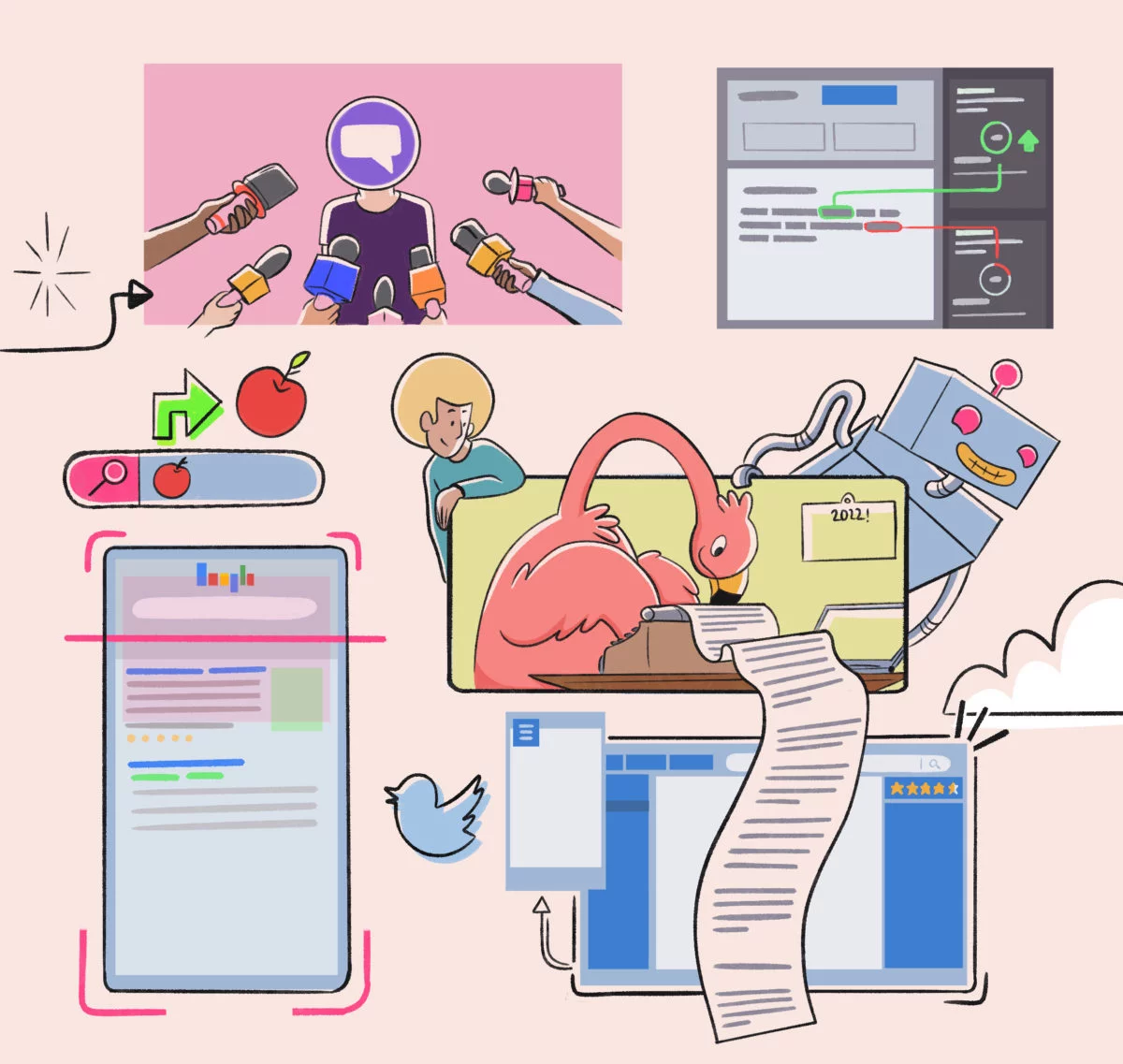 a site owner looking over an on-page seo checklist