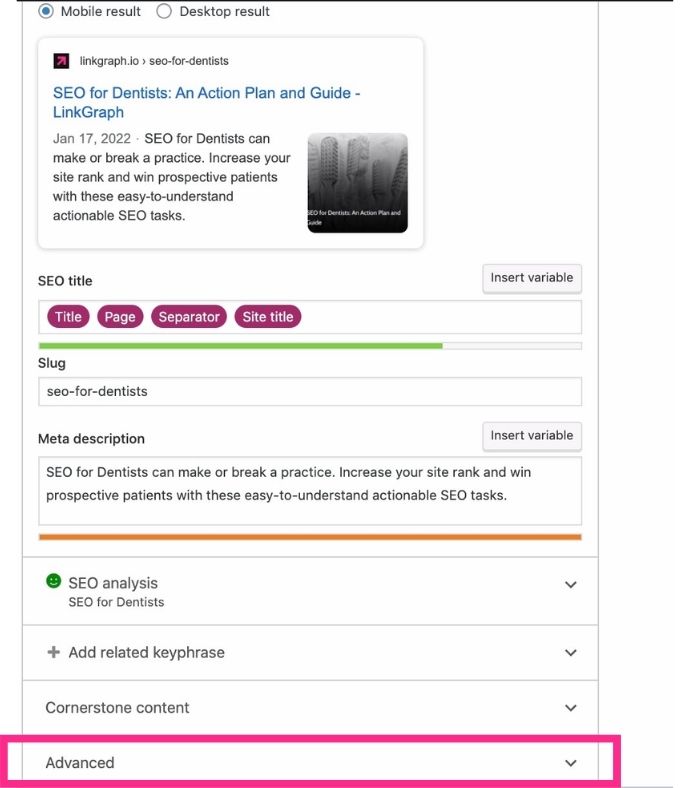 canonical tags how to in yoast