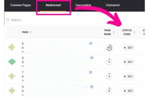 redirect report in SA audit