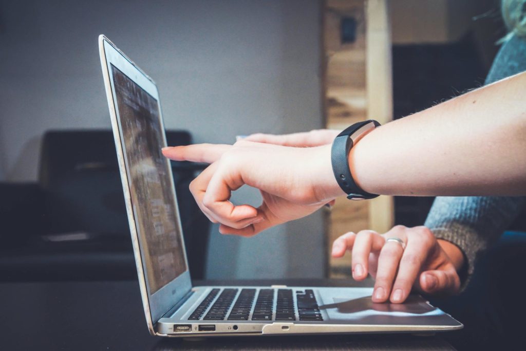 SEO Freelancers using a laptop