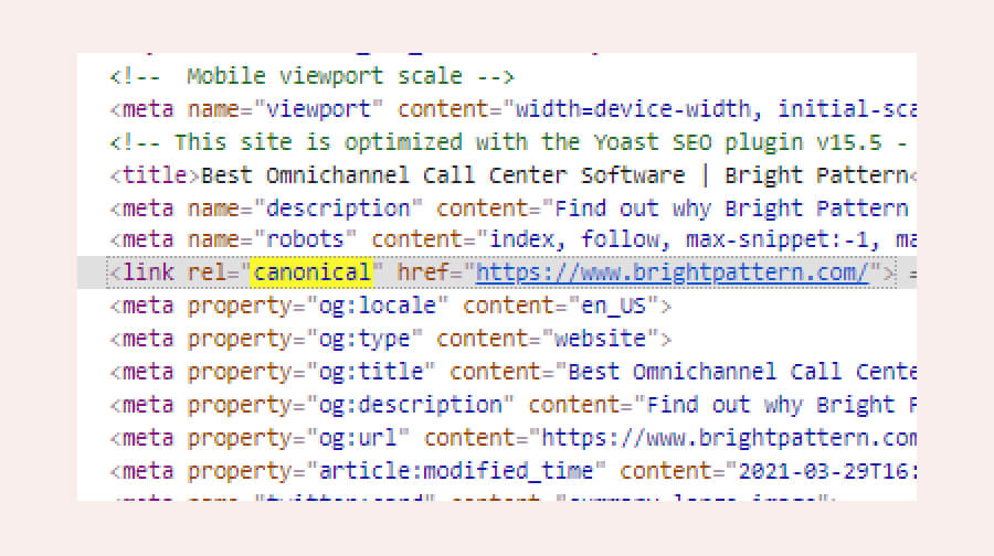 5. On-site SEO Tags