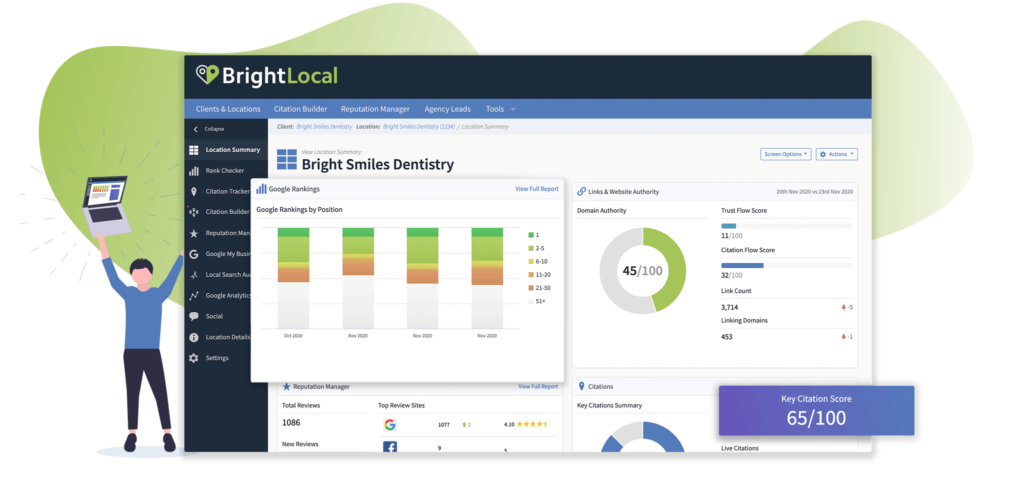 BrightLocal citation builder