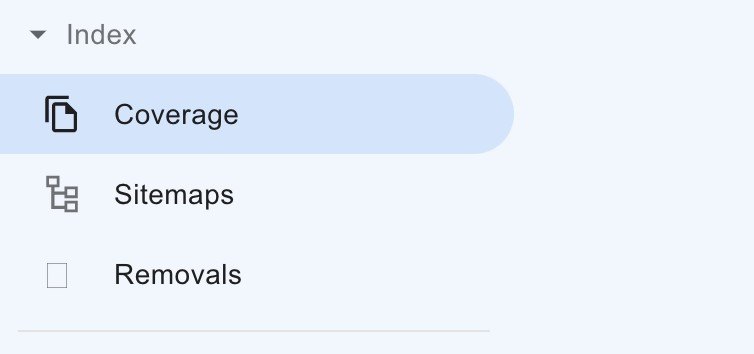 GSC coverage screenshot
