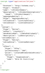 json-ld markup