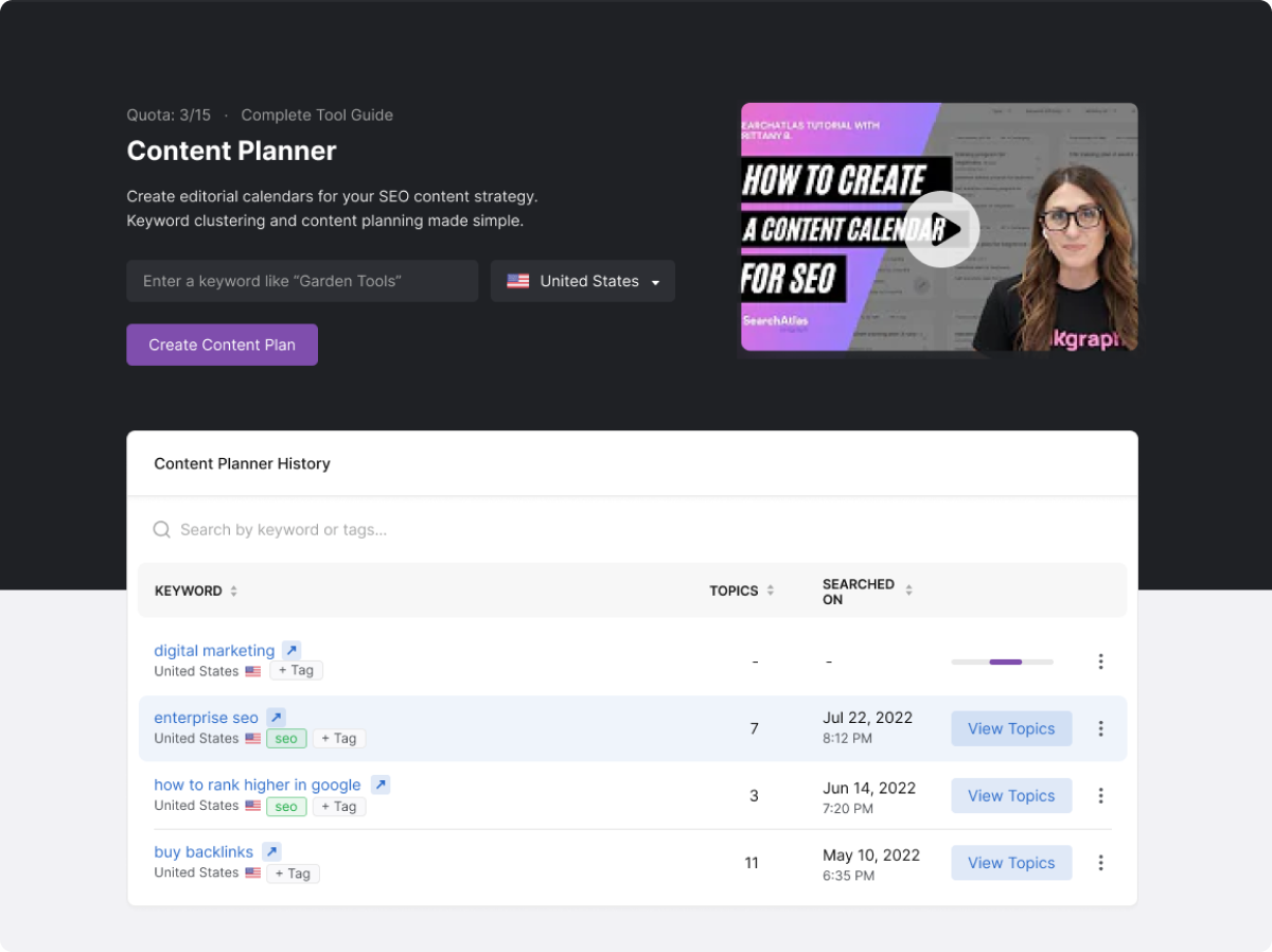 Content Marketing Calendar
