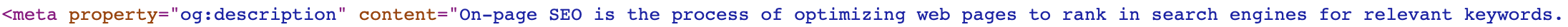 screenshot of an og:description tag in HTML